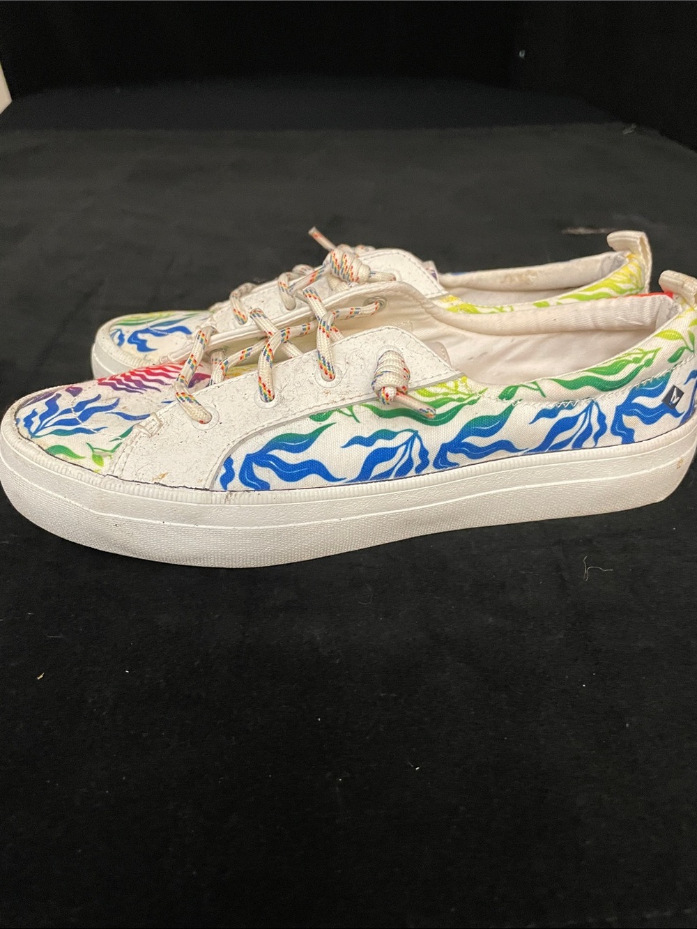 Women’s SPERRY Crest Vibe Pride Sneakers Sz 7M - Picture 1 of 8